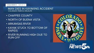 Kayaker dies along the Arkansas River north of Buena Vista Tuesday night [upl. by Gizela198]