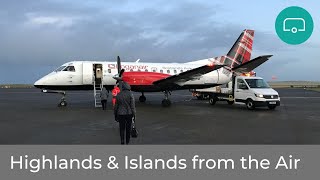 Highlands amp Islands of Scotland from the Air  Loganair Flight Inverness to Benbecula via Stornoway [upl. by Hayyikaz576]