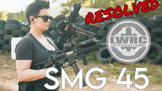 First Shots with the LWRC SMG45 SHOT Show 2020 [upl. by Aloek]