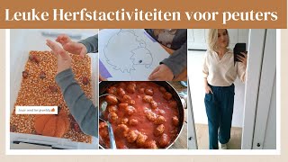 Leuke herfstactiviteiten met peuter amp ziek MommyOfLouie Weekvlog 2024 [upl. by Enelyw]