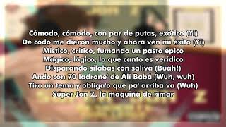 Jon Z  Super JonZ Residente Challenge  Letra [upl. by Allerbag]