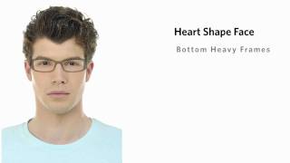 Best Mens Frames for a Heart Face Shape [upl. by Riay]