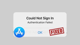 How To Fix App Store Could Not Sign In Authentication Failed iOS 17 [upl. by Bowen]