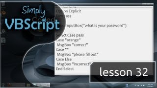 VBScript Basics Part 32  Select Case [upl. by Sedda]