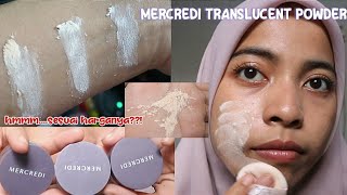 mercredi translucent powder  review semua shade [upl. by Etireuqram]