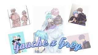 Gauche x Grey🤍💙 comics  Black Clover ☘️ [upl. by Nauqyaj]