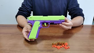 Colt M1911 Auto Shell Ejection Blowback Toy Gun Unboxing 2024 [upl. by Akenihs606]