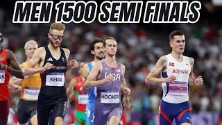 Jakob Ingebrigtsen Takes Early Lead Against Josh Kerr in 1500m SemiFinal 2024 Paris Olympics [upl. by Nylssej]