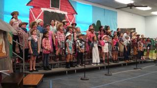 3rd grade Choir Cotton Eyed Joe Line Dance amp Happy Trails [upl. by Cates]