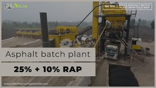 Recycled asphalt hot mix plant  Asphalt batch plant with 35 RAP [upl. by Yrod]