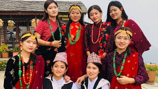 Ghandruk vlog with girls Gurung cottage  Supriya Gurung [upl. by Ettolrahc]