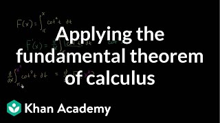 Worked example Finding derivative with fundamental theorem of calculus  Khan Academy [upl. by Eniliuqcaj]