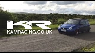 Kam Racing 41 Race Manifold  Exhaust Driveby  VW Lupo GTi [upl. by Lednahs]