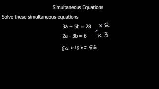 Solving Simultaneous Equations [upl. by Norabel]