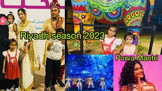 Indian Night Riyadh Al Suwaidi Park in Riyadh Season 2023  Purva Mantri songs in Riyadh KSA🇸🇦 [upl. by Granese391]