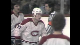 197677 Habs face Maple Leafs at Montreal Forum [upl. by Atteuqehs]