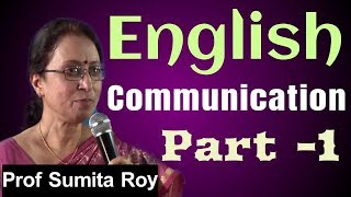 English Communication  Part 1  Prof Sumita Roy  IMPACT  2020 [upl. by Jat]