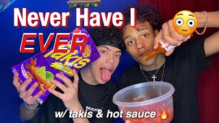 NEVER HAVE I EVER CHALLENGE w Hot Takis Gone Too Far 🤫🥵  DerekTrendz [upl. by Mastat106]