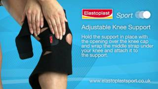 Knee Support how to apply Video by Elastoplast Sport [upl. by Kloster]