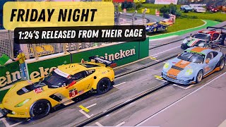 Carrera 124 Friday Night Run 🏁🏎️ short slotcars [upl. by Nonohcle]