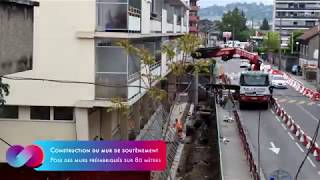 ANNEMASSE 74  construction dun mur soutènement  Copropriété du Salève TIMELAPSE [upl. by Vivienne]