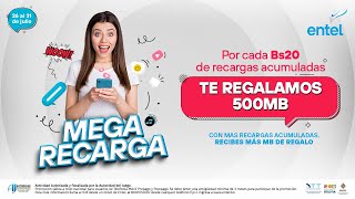 Aprovecha la Mega Recarga de Entel [upl. by Pugh]