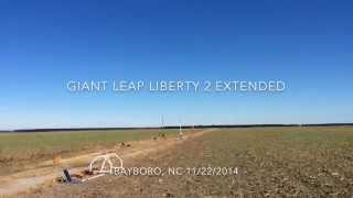 Giant Leap Liberty 2 on Aerotech H195 Blue Thunder DMS at Bayboro NC 11222014 [upl. by Homere]