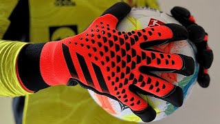 Adidas PREDATOR ACCURACY GL PRO HYBRID HEATSPAWN Goalkeeper Gloves [upl. by Gloriane]