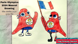 Paris olympics 2024 MascotHow To Draw the Phryges the Paris Olympic Mascot for the 2024 Olympics [upl. by Bobbee437]