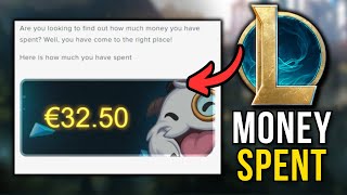 How To Check How Much Money Youve Spent In League Of Legends 2024 [upl. by Ahseyd801]