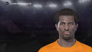 PES 2018 İSTANBUL BAŞAKŞEHIR players face amp hair [upl. by Arrim]