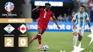 Copa América 2024  Argentina 20 Canadá  Semifinal [upl. by Nibot]