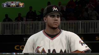 MLB 14 The Show PS4 Miami Marlins Season Game 1 COL  MIA [upl. by Ernaline]