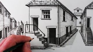 How to Draw in One Point Perspectiveoption2 [upl. by Herrick]