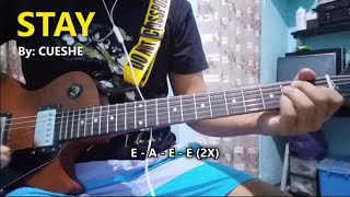 STAY  Cueshe Easy Guitar Chords Tutorial with Lyrics [upl. by Mchugh611]