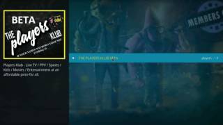 The Players Klub FREE IPTV KODI AddOn [upl. by Panchito295]