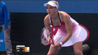 Denisa Allertova v Sabine Lisicki highlights 2R  Australian Open 2016 [upl. by Rorie]