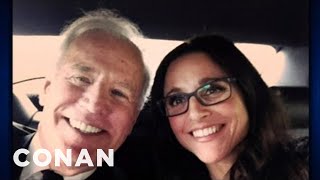 Julia LouisDreyfuss Wild Times With Joe Biden  CONAN on TBS [upl. by Eadrahs281]