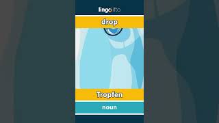 🇬🇧🇩🇪 drop  Tropfen  vocabulary builder  learn English  Lernen wir Englisch [upl. by Perloff160]