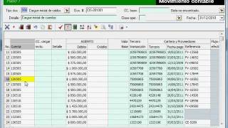 Programa contable ContaPyme  Cargue inicial detallado de cuentas por cobrar [upl. by Rubin]