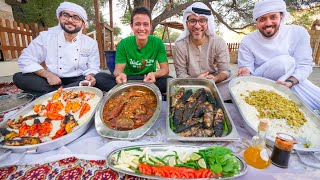 Amazing Arabian Food SEAFOOD BBQ MOUNTAIN in Dubai UAE [upl. by Weisbart]