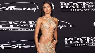 Zendayas Barely There Naked Dress Paid Homage to Cher with an Ab Baring Design [upl. by Ellennej]