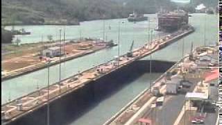 Panama Canal Miraflores locks timelapse 1 week compressed into 11 minutes [upl. by Isaacson]