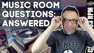 10 music room questions answered  Turntables cartridges record storage amp more  CHANNEL 33 RPM [upl. by Ainecey]