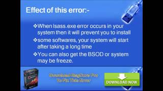 How to fix windows error Lsassexe [upl. by Hada]