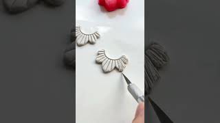 DIY Polymer clay earrings earrings diy creative clayearrings handmade [upl. by Yremrej727]