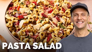 Italian Tortellini Pasta Salad  Easy summer side dish recipe [upl. by Bluh219]