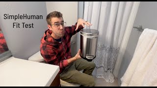 ★★★★★ SimpleHuman Bathroom Trash Can  Perfectly sized for toilets and bathrooms [upl. by Ikciv9]