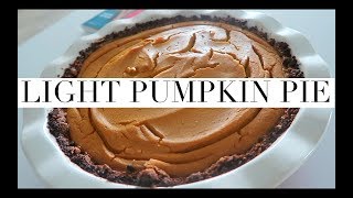 RECETA DE PASTEL DE CALABAZA  PUMPKIN PIE LIGHT [upl. by Chura192]