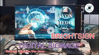 Test Video  BrightSign Digital Signage  Template Design by Intern Students [upl. by Atimad]